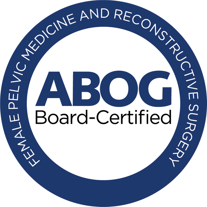 ABOG Board Certified Female Pelvic Medicine and Reconstruction Surgery